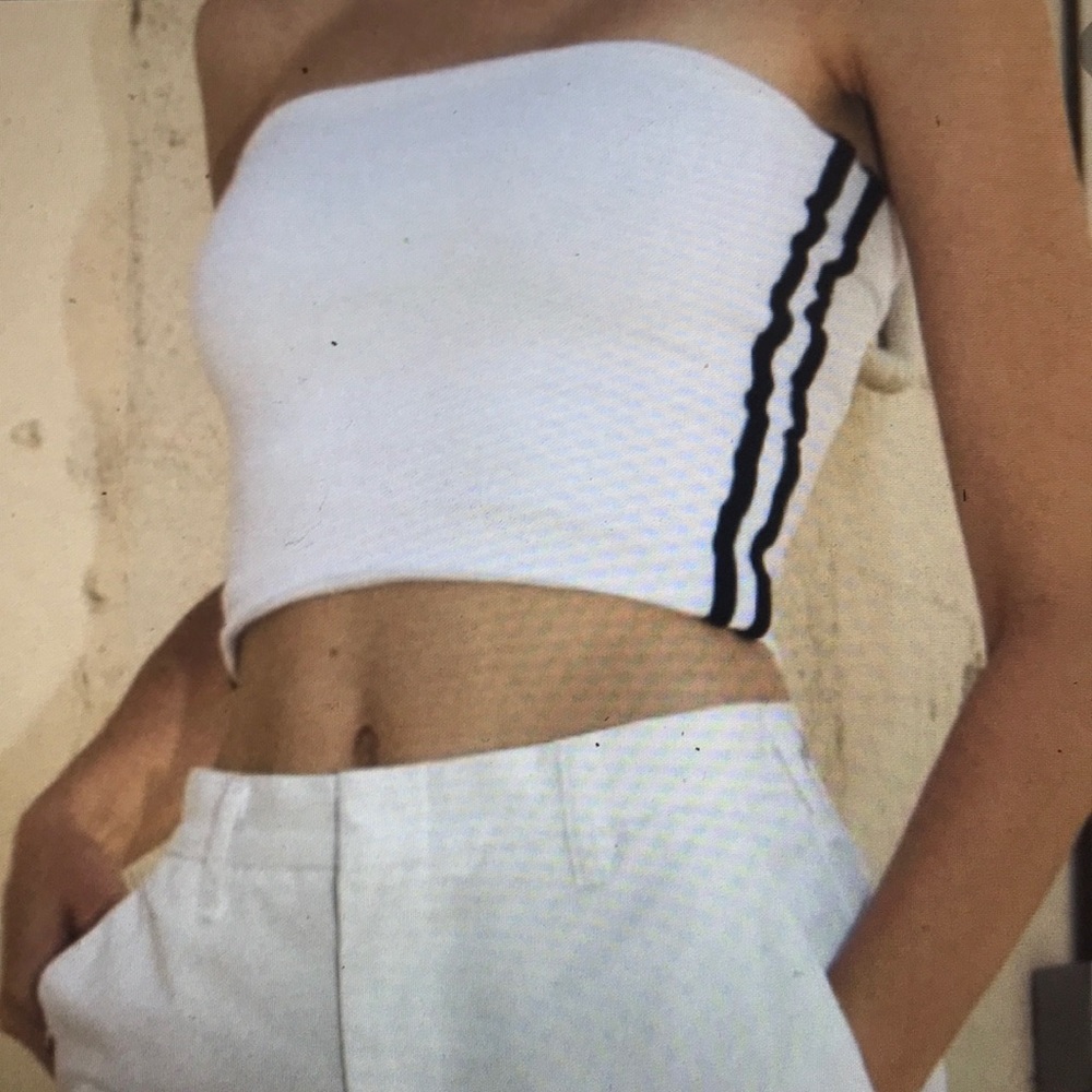 White Brandy Melville Tube Top